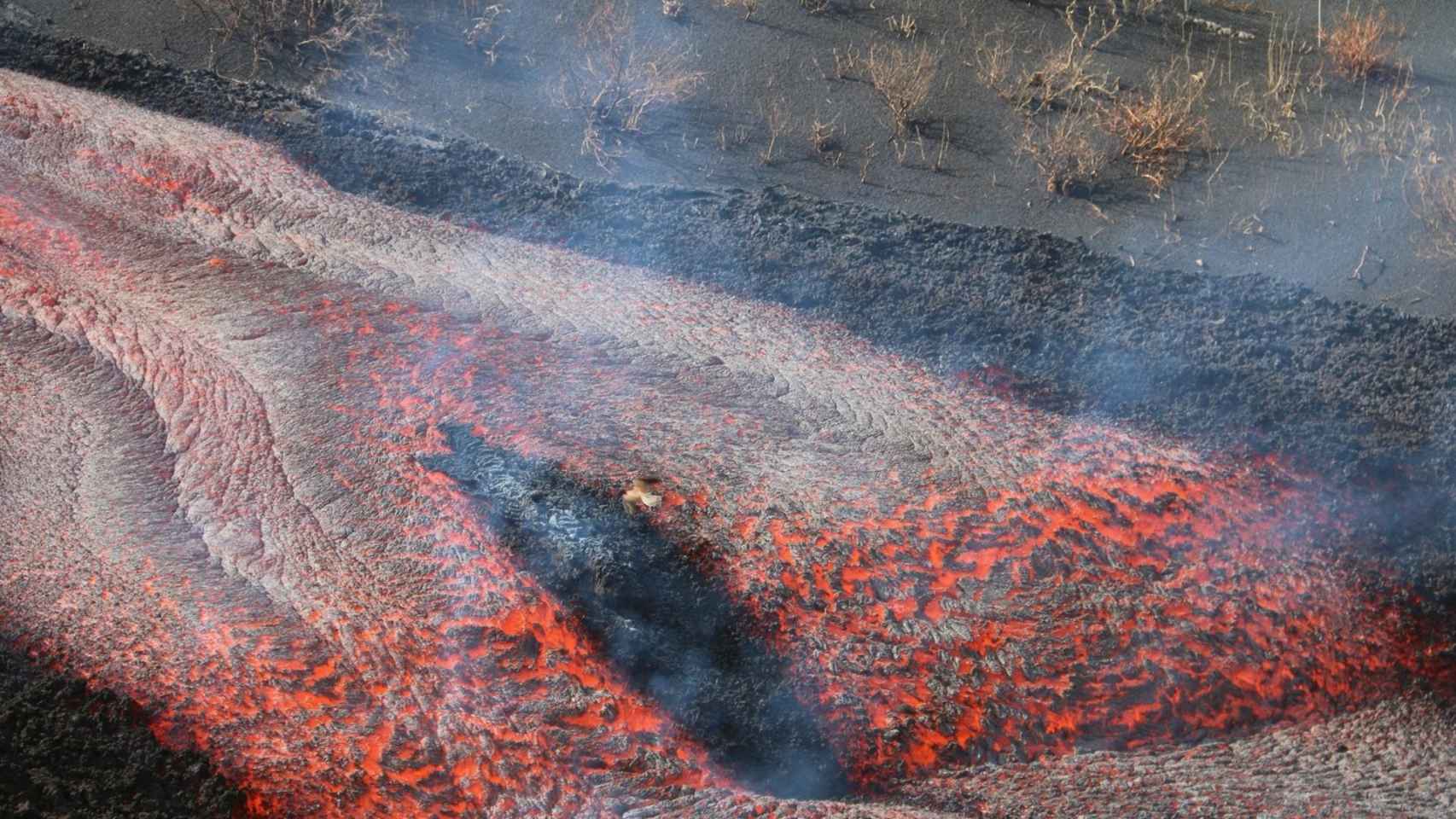 Lava del volcán de La Palma. Efe