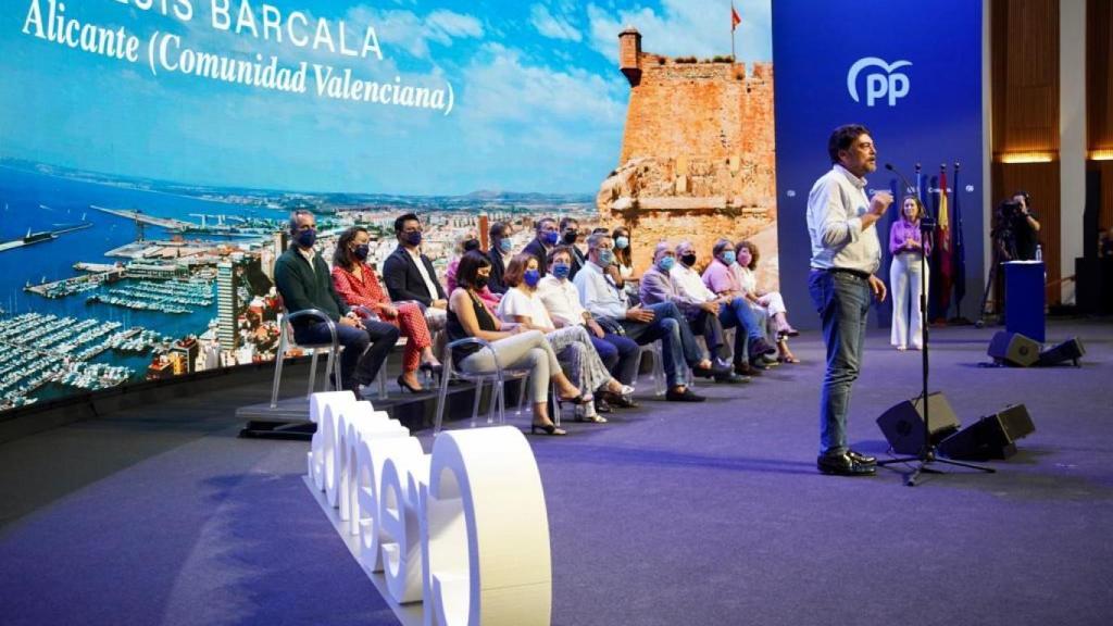 Barcala, en un momento de la convención que se está celebrando en Valencia.