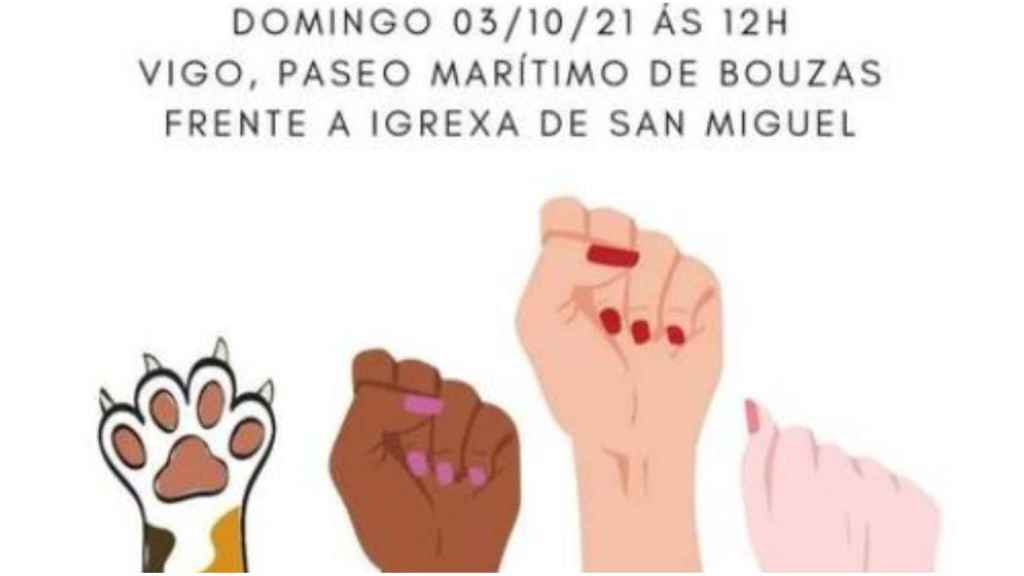 Convocada en Vigo este domingo una protesta contra la violencia machista y el maltrato animal