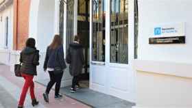 Trabajadores entran a la Diputación de Palencia