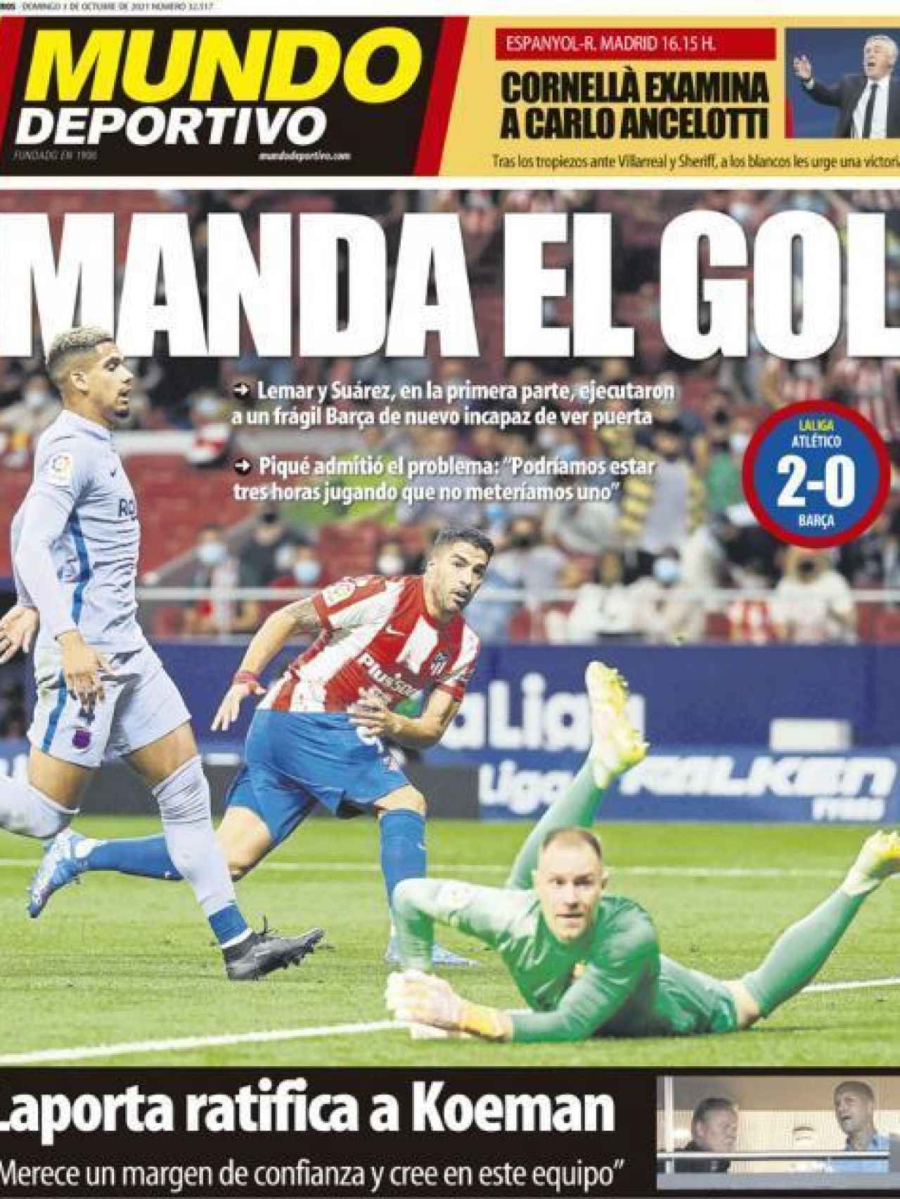 La portada del diario Mundo Deportivo (03/10/2021)