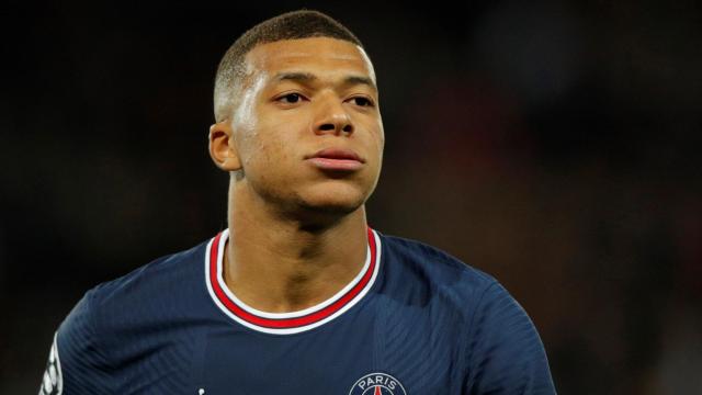 Kylian Mbappé, en un partido con el PSG