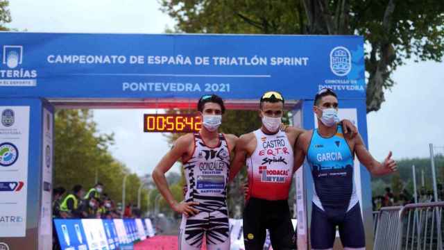 El triatleta rodense David Castro, campeón de España en categoría sprint