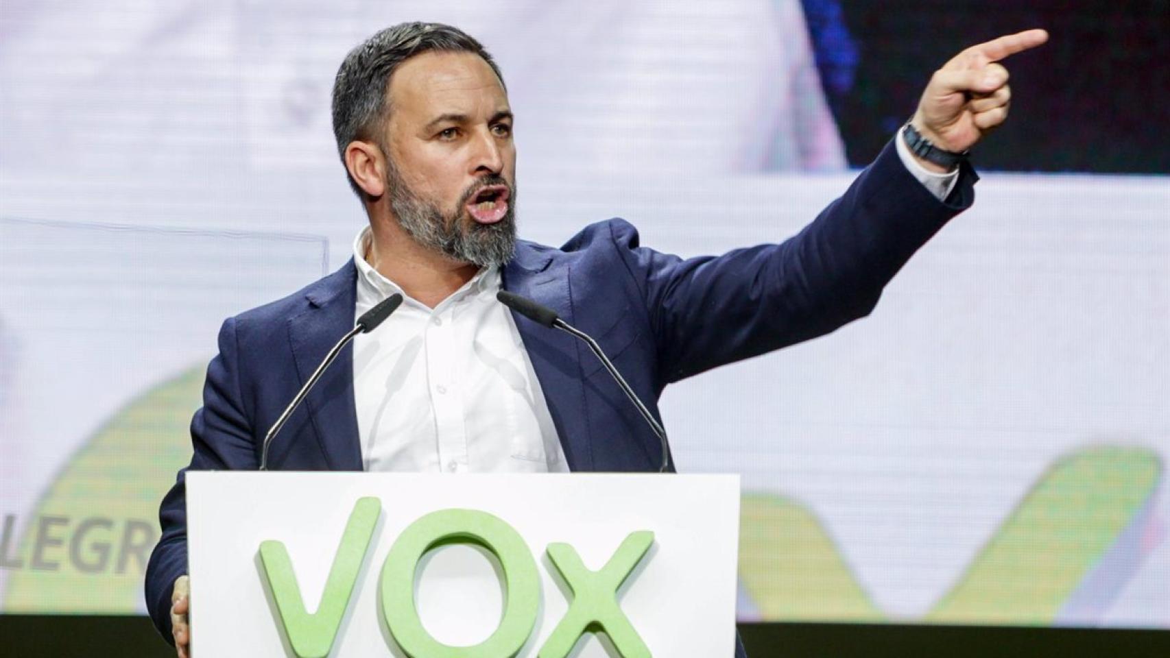 El líder de Vox, Santiago Abascal. EP