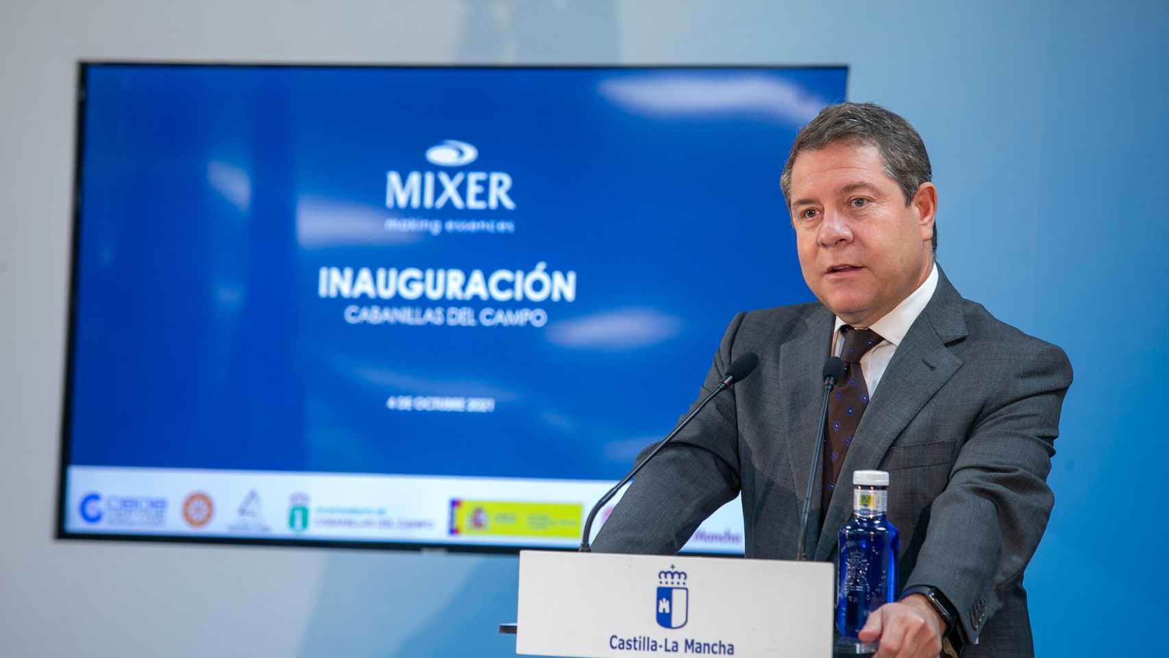 Emiliano García-Page, en su discurso durante la inauguración