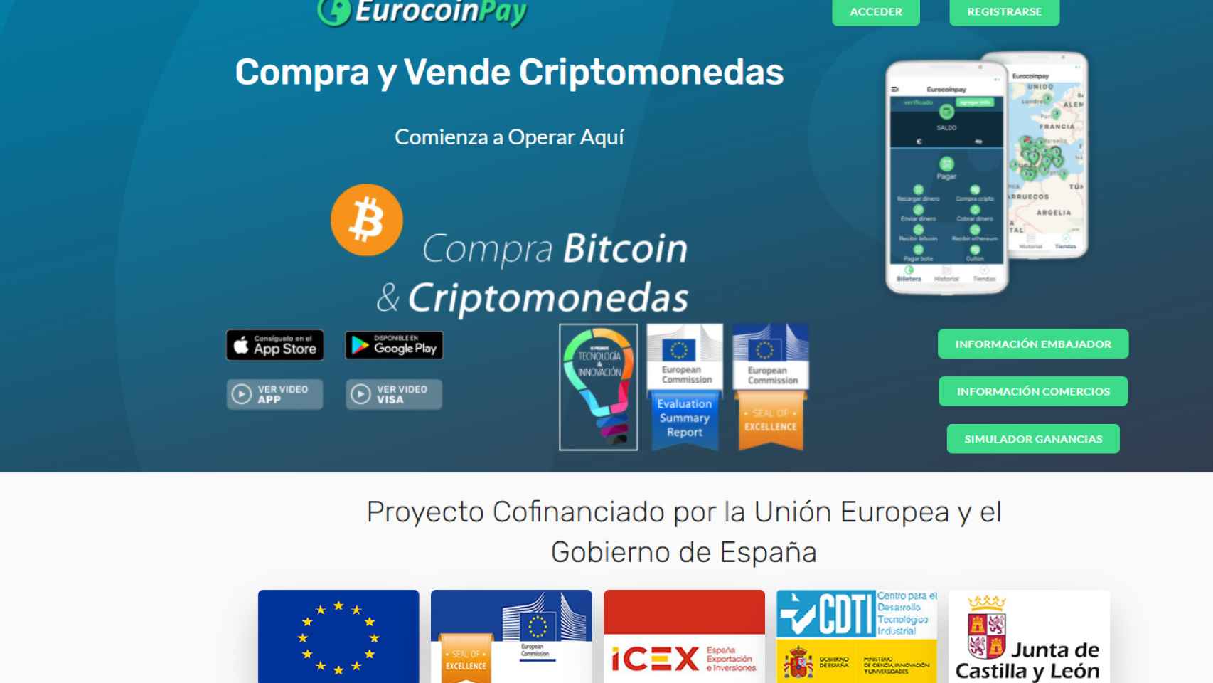 Página web de Eurocoinpay