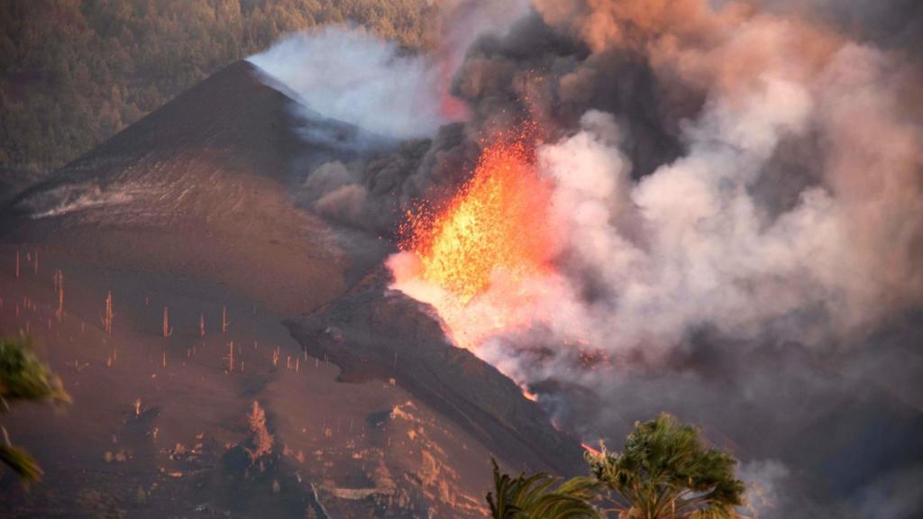 Cono del volcán de La Palma.