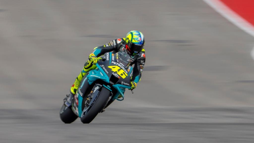 Valentino Rossi en el circuito de Austin