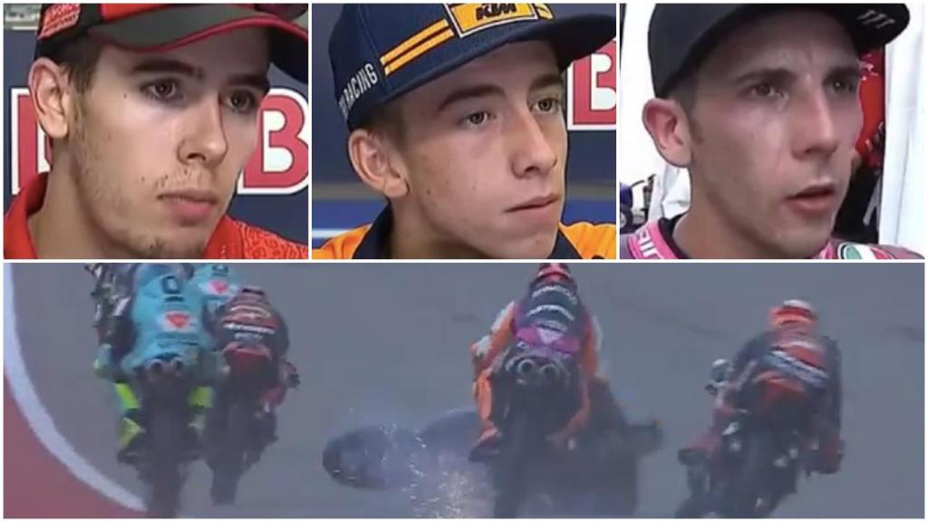 El accidente múltiple de Moto3