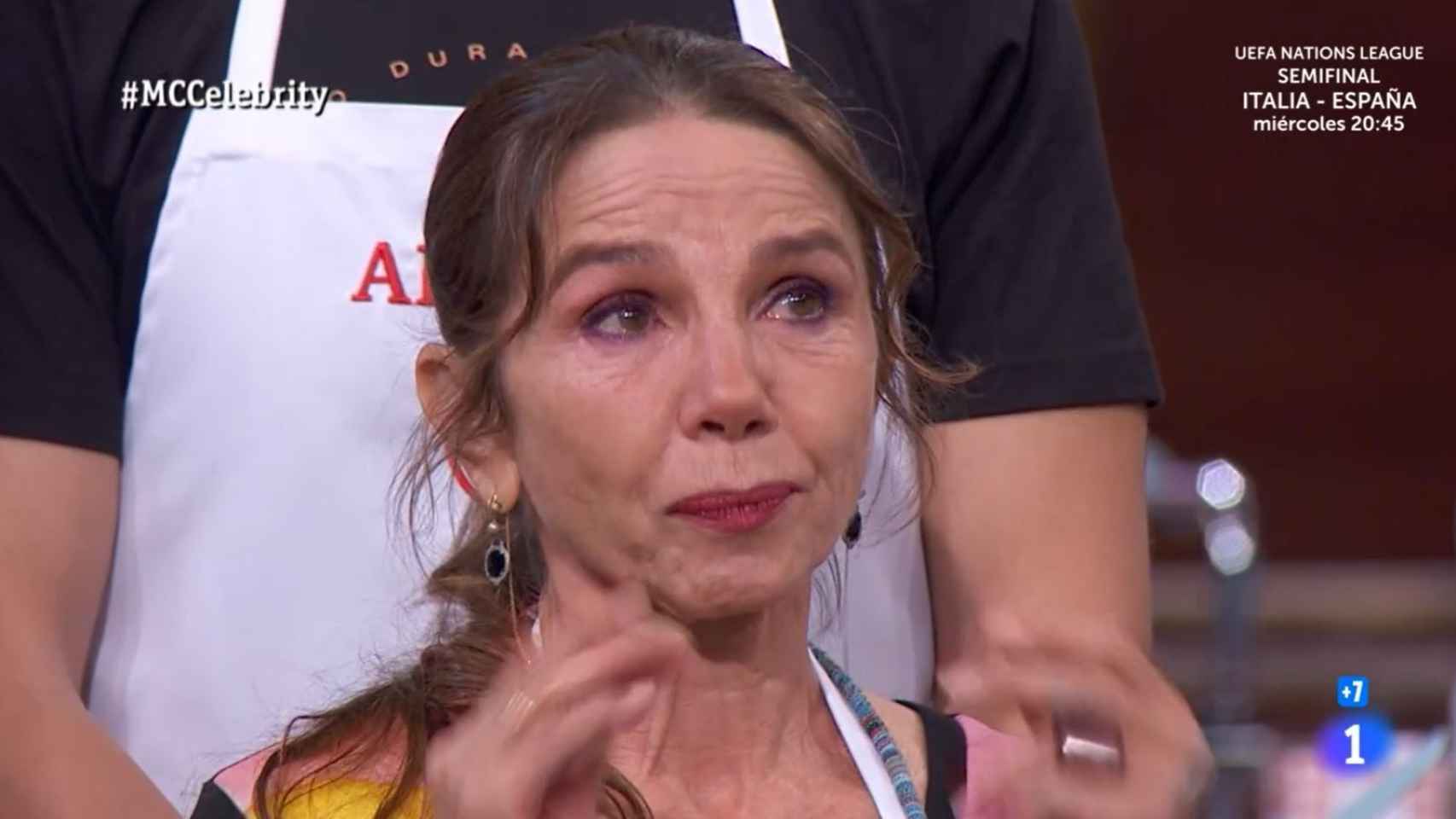 Las lágrimas de Victoria Abril en 'MasterChef Celebrity'.