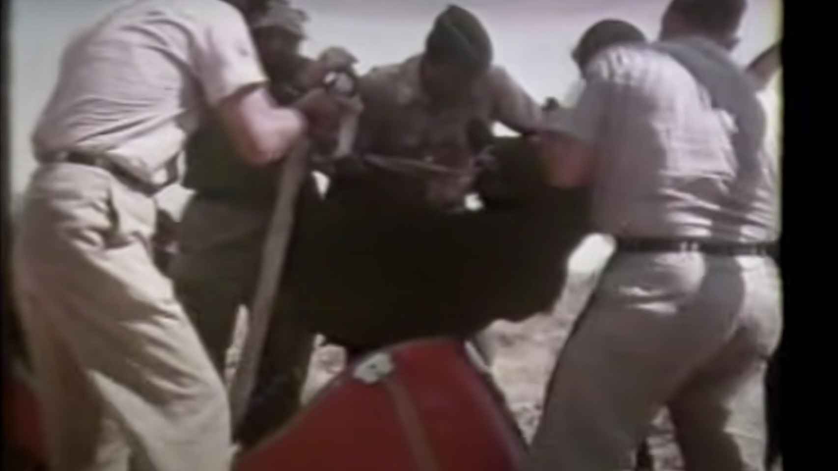 Detalle de uno de los vídeos que la Inteligencia de EEUU realizó durante las pruebas con osos.