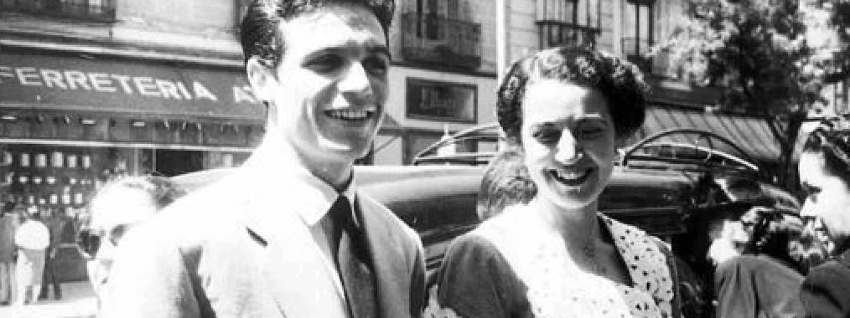 Paco Rabal y Asunción Balaguer, su entonces novia, a principios de los cincuenta.