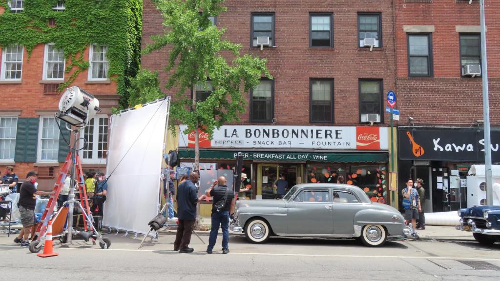 Imagen del rodaje de la T3 de 'The Marvelous Mrs. Maisel'.