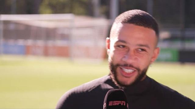 Memphis Depay, en una entrevista en Países Bajos