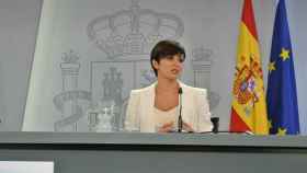 Isabel Rodríguez, portavoz del Gobierno, durante la rueda de prensa posterior al Consejo de Ministros.