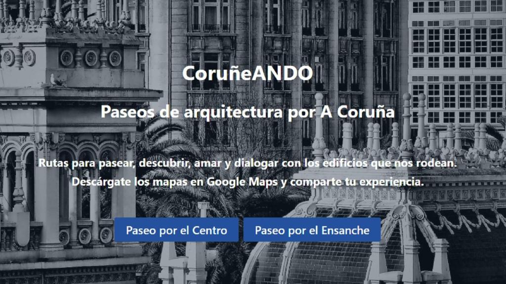 El portal web CoruñeANDO.