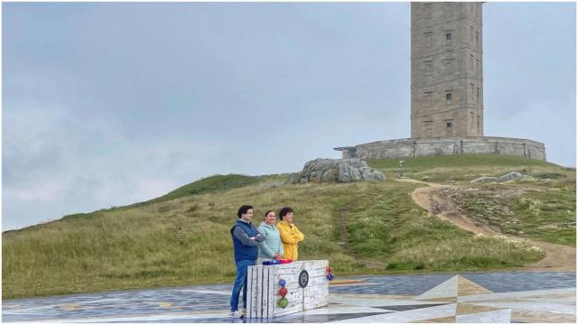 Jueces de Masterchef en la Torre de Hércules.