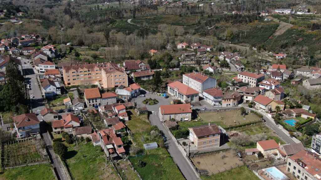 Mondariz-Balneario desde el aire.