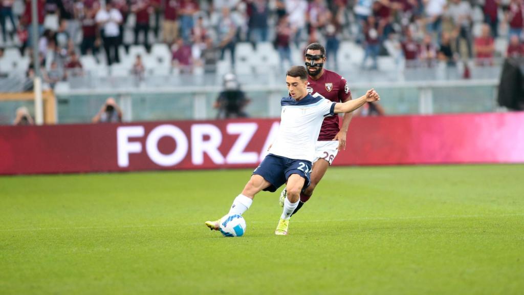 Raúl Moro, durante un partido con la Lazio