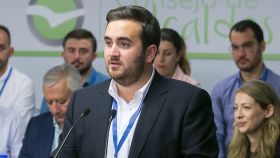 José Ángel Alonso en una convención de alcaldes del PP