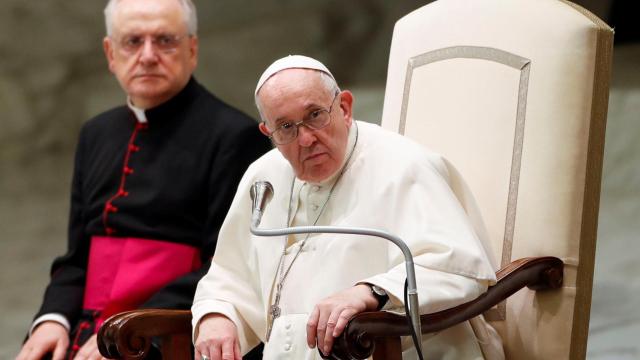 El Papa Francisco en su audiencia semanal.