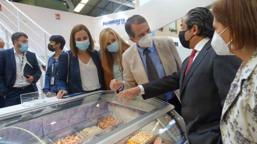 Abel Caballero durante su visita a Conxemar esta mañana.