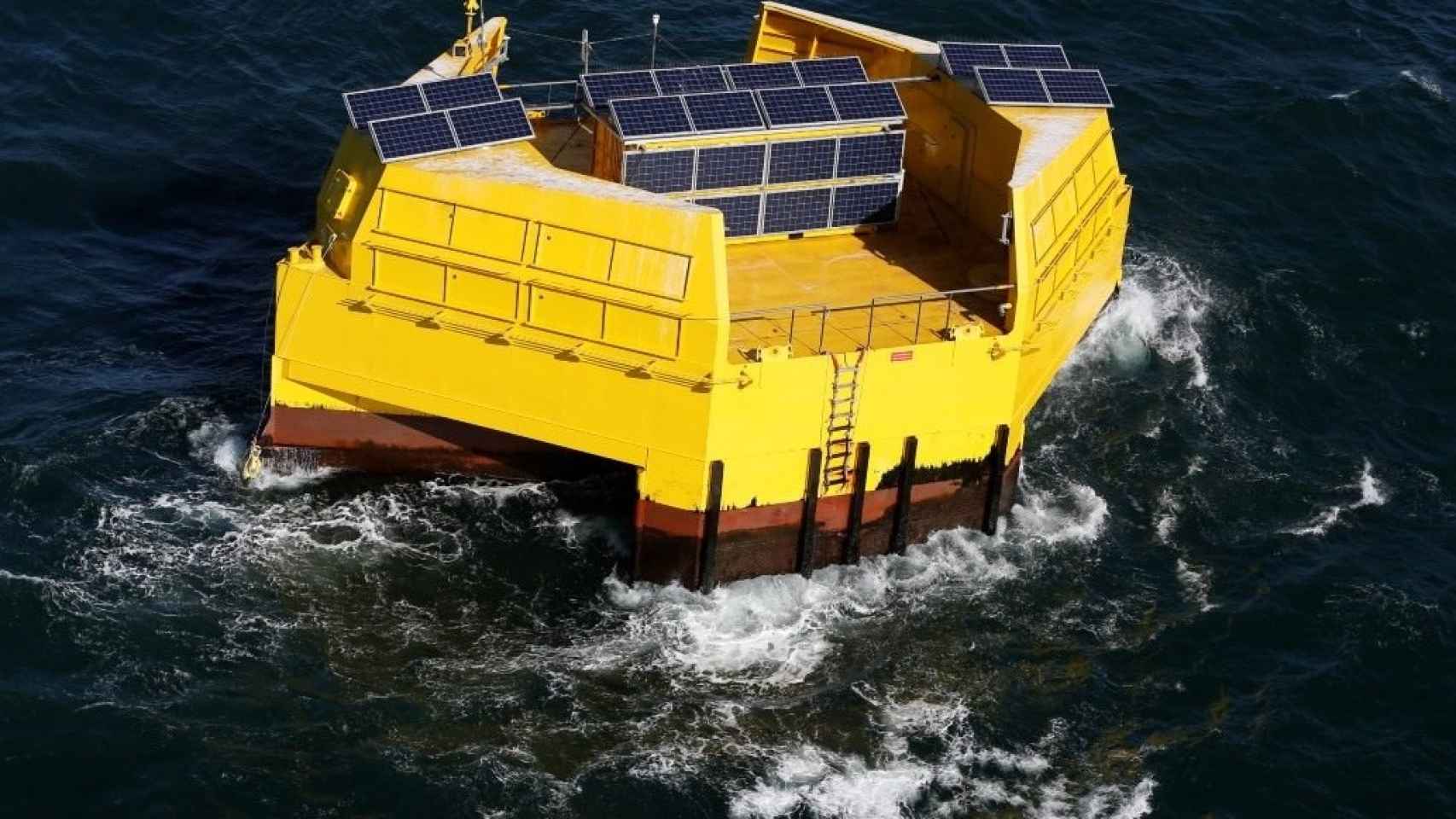 Una de las balizas solares con las que Facebook quiere alimentar los cables submarinos.