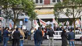 Los trabajadores se manifestaron ayer en Valladolid y mañana lo harán en León.