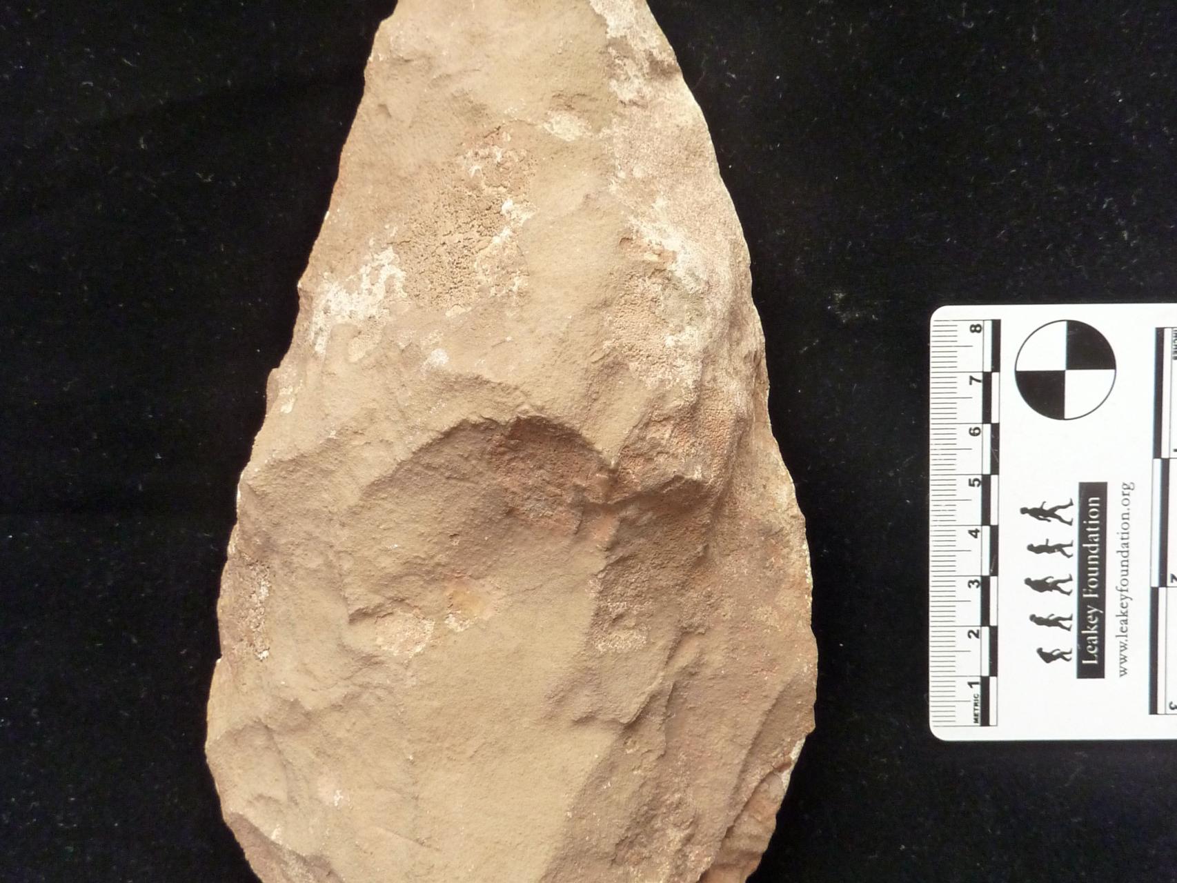 Herramienta de la industria lítica achelense hallada por el Cenieh en el Norte de África