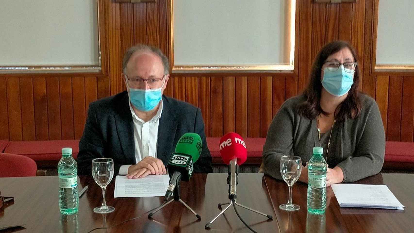 Mariano Esteban y Mercedes Suárez comparecen ante los periodistas