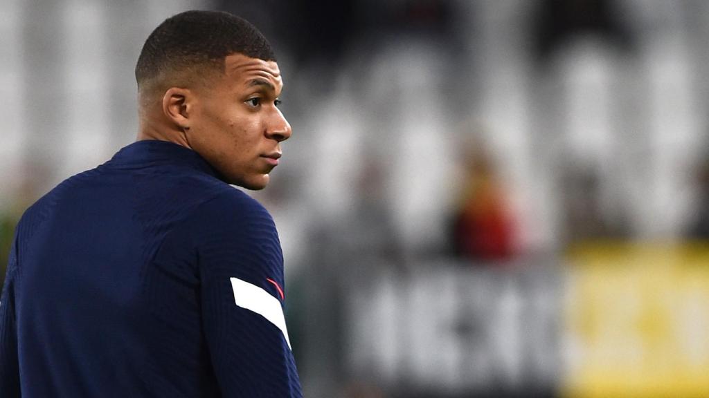 Kylian Mbappé, durante el Bélgica - Francia