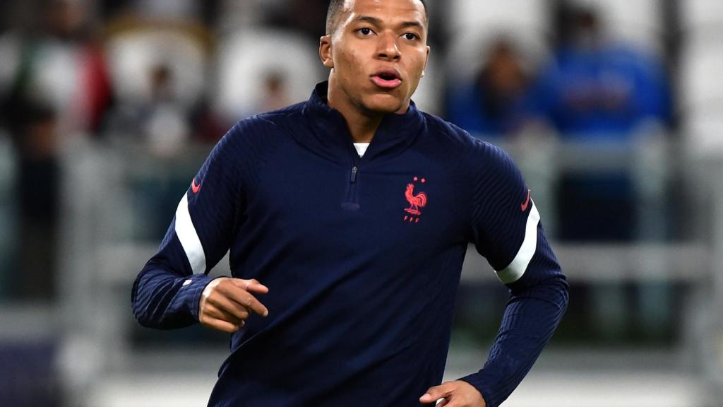 Kylian Mbappé, durante el Bélgica - Francia