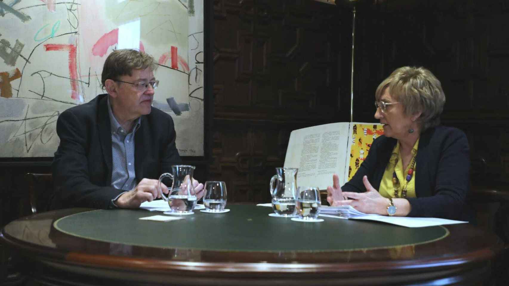 Ximo Puig, presidente de la Generalitat, y Ana Barceló, consellera de Sanidad. EE