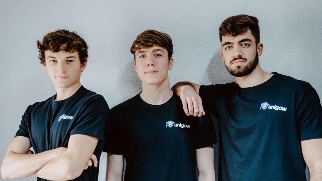 Alejandro Cañada, Louan Rousseau y Alejandro Sánchez son los tres jóvenes seleccionados por Wise entre los 20 emprendedores europeos menores de 20 años más prometedores.