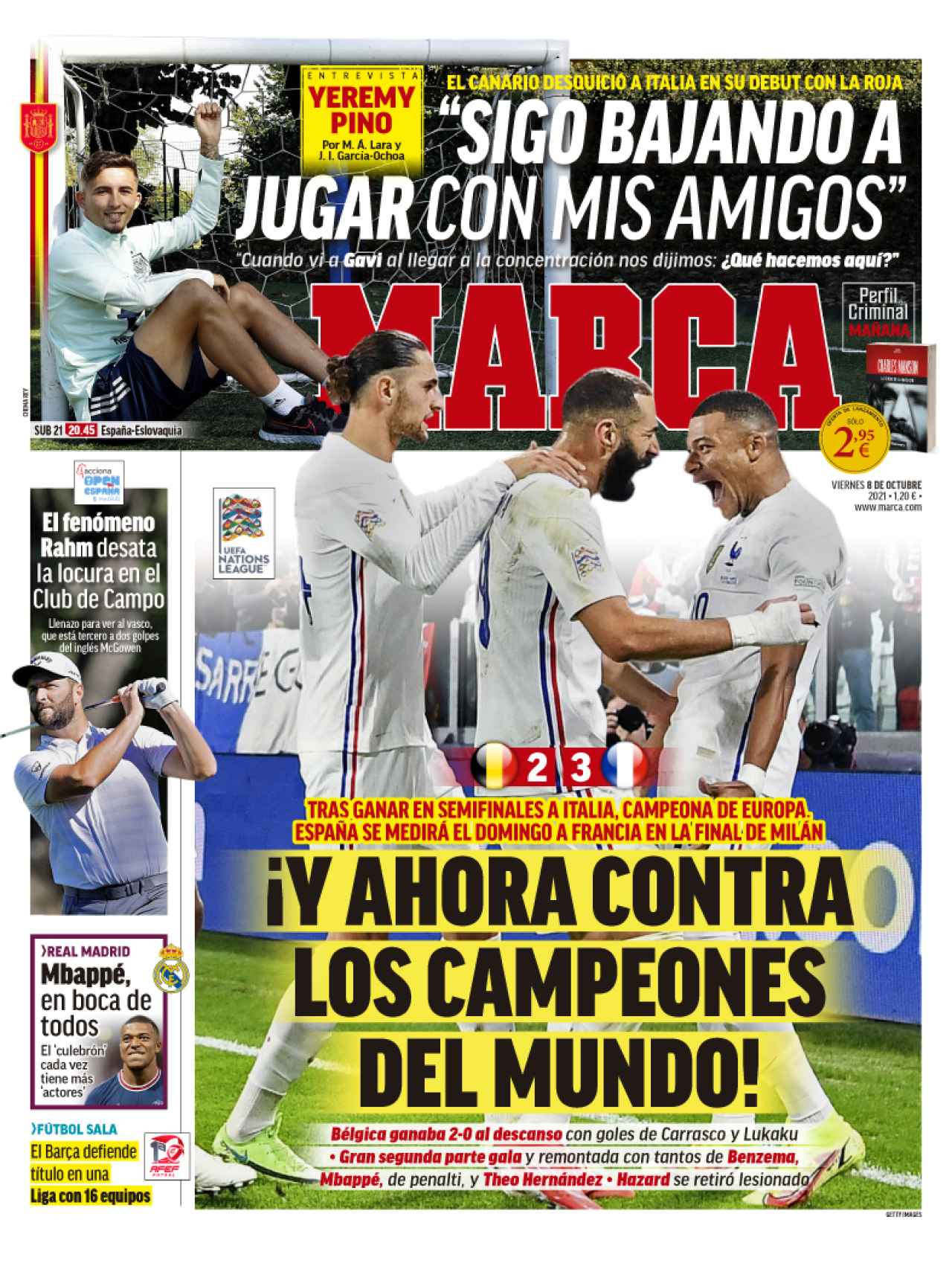 La portada del diario MARCA (08/10/2021)
