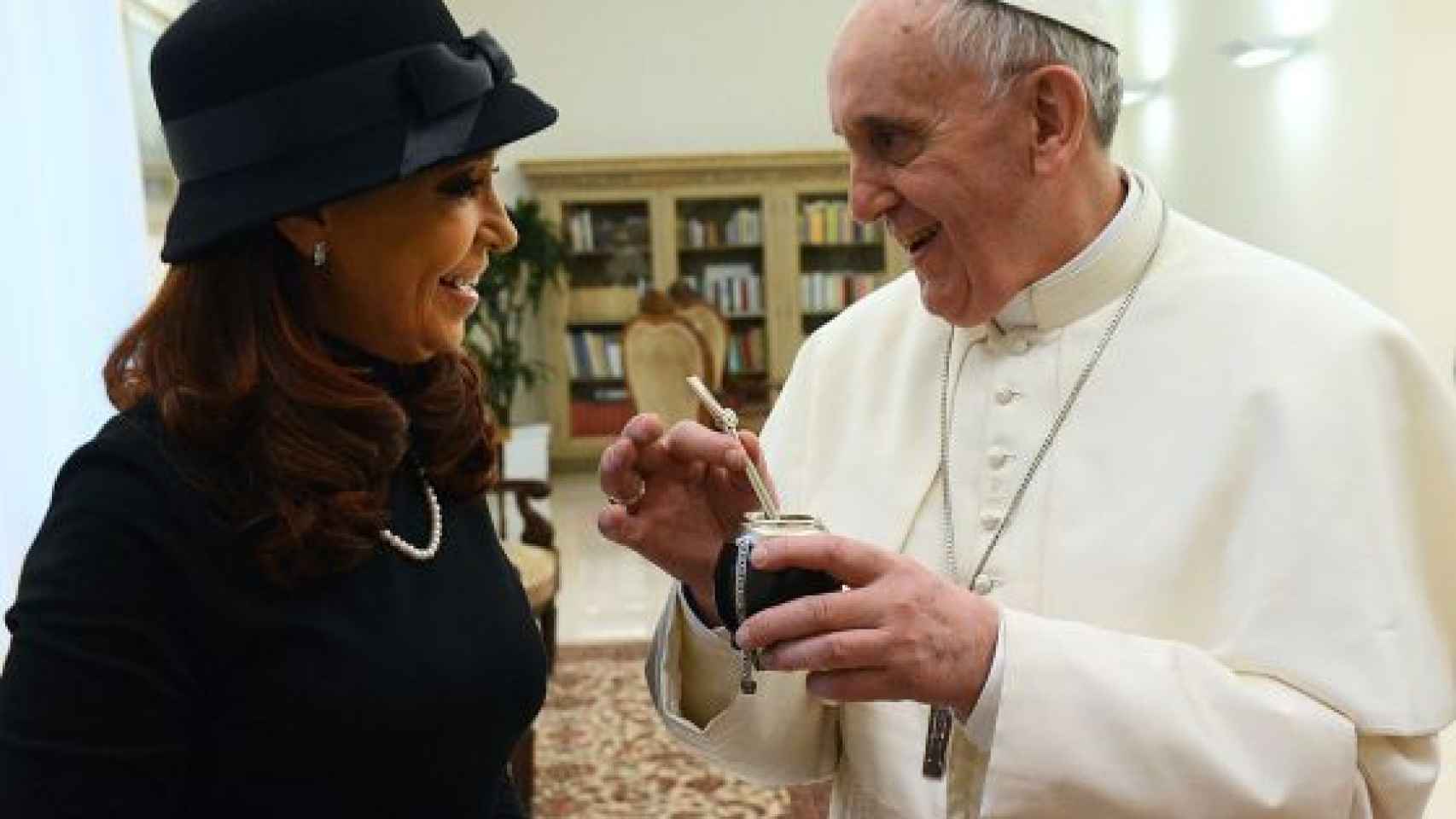 Cristina Fernández Kirchner visita al papa Francisco I.