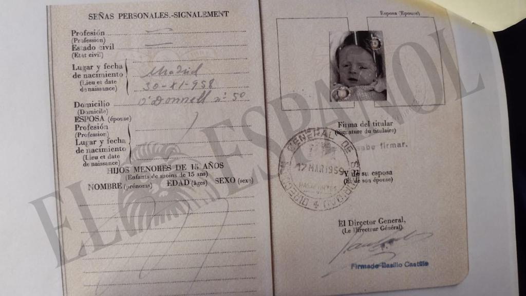 El primer visado de Fernando Lezaeta, todavía llamado Luis Aguirre, para viajar a Chile en 1959.