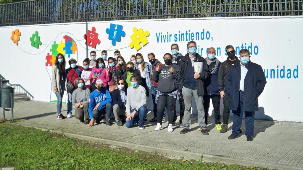 Mural elaborado por el Centro de Día Ranquines