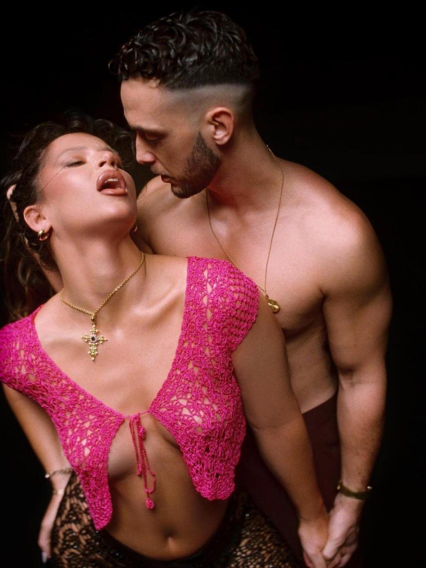 C. Tangana y Nathy Peluso en su nuevo videoclip.