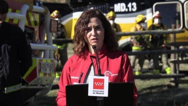 Isabel Díaz Ayuso, durante el acto de balance del Plan Infoma 2021.