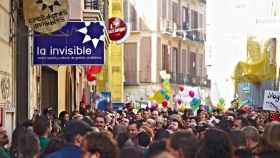 Imagen de unas de las protestas contra el anunciado desalojo de La Invisible.