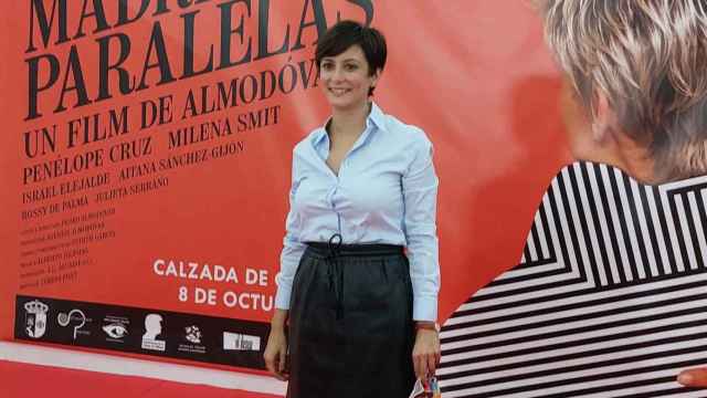 Isabel Rodríguez, este viernes en Calzada de Calatrava (Ciudad Real).