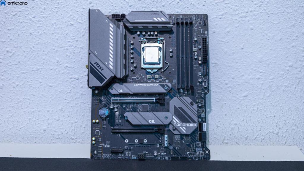 Placa MSI utilizada en las pruebas.