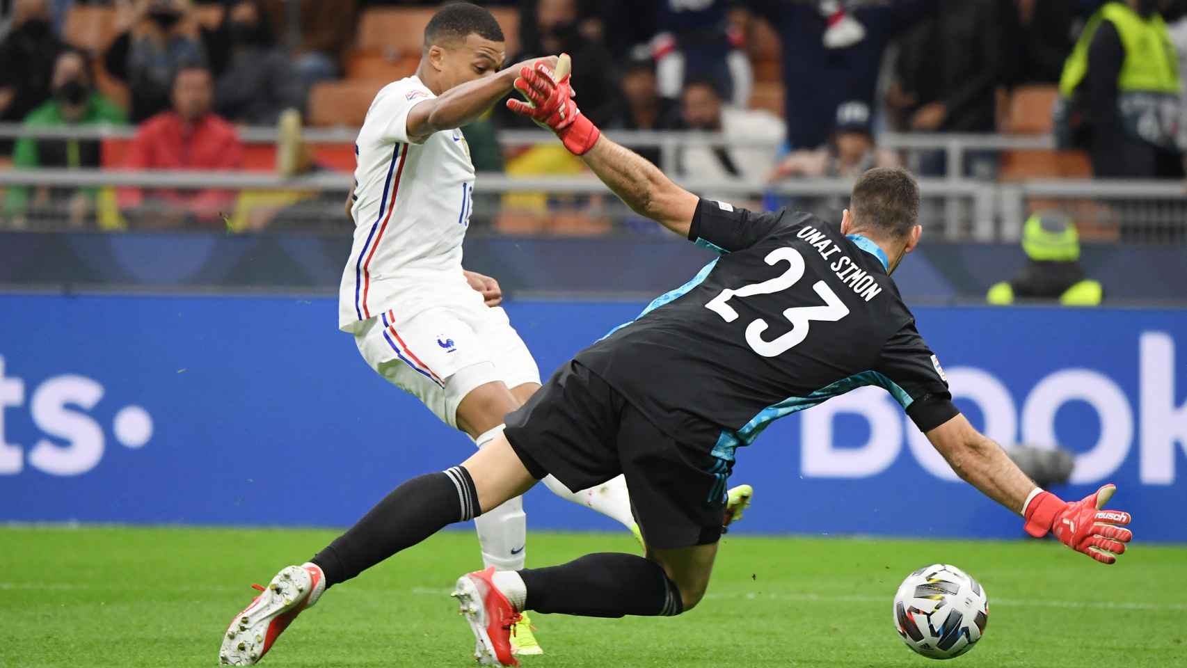 Kylian Mbappé marca el 1-2 ante España en la final de la Nations League