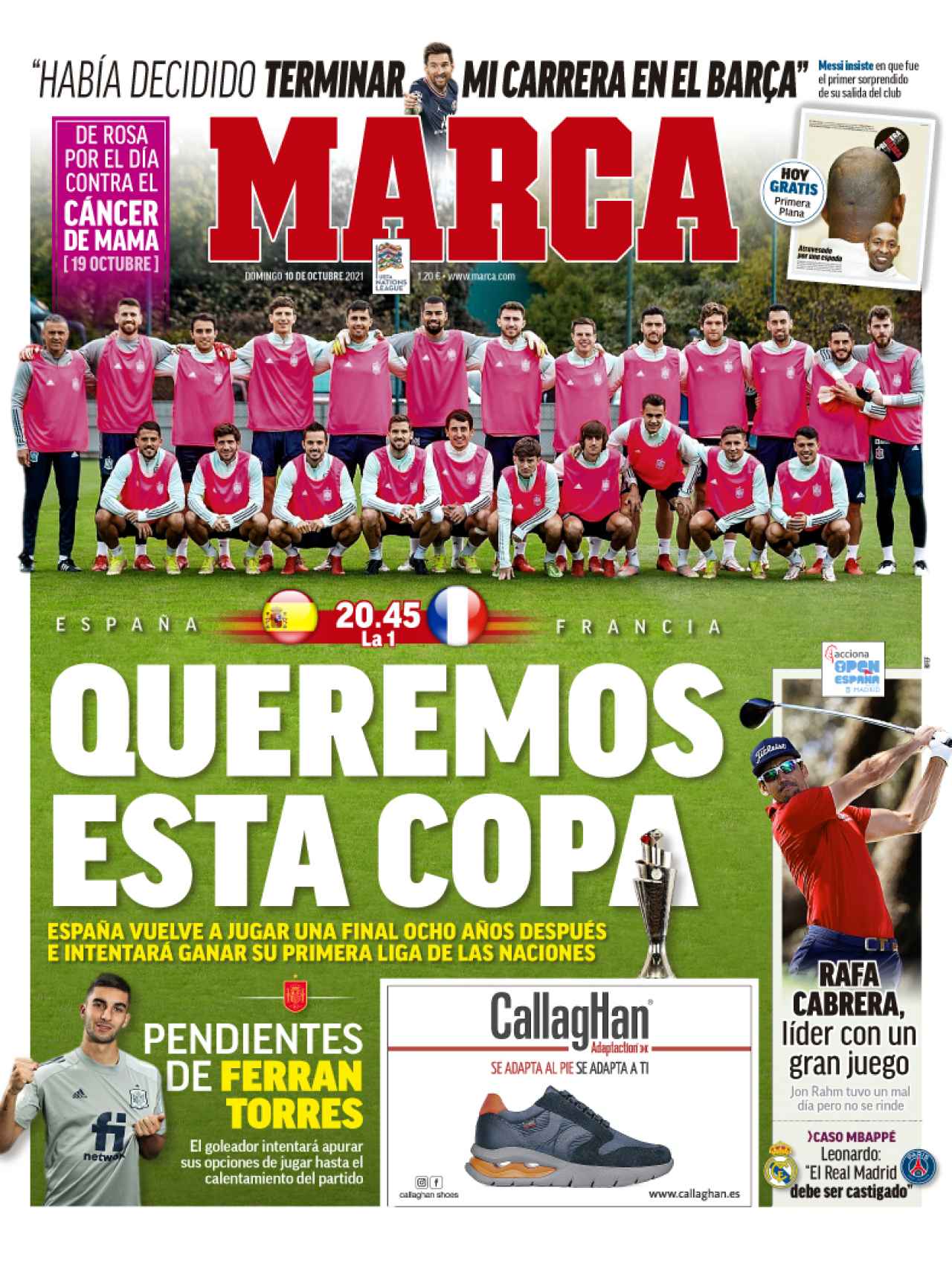 La portada del diario MARCA (10/10/2021)