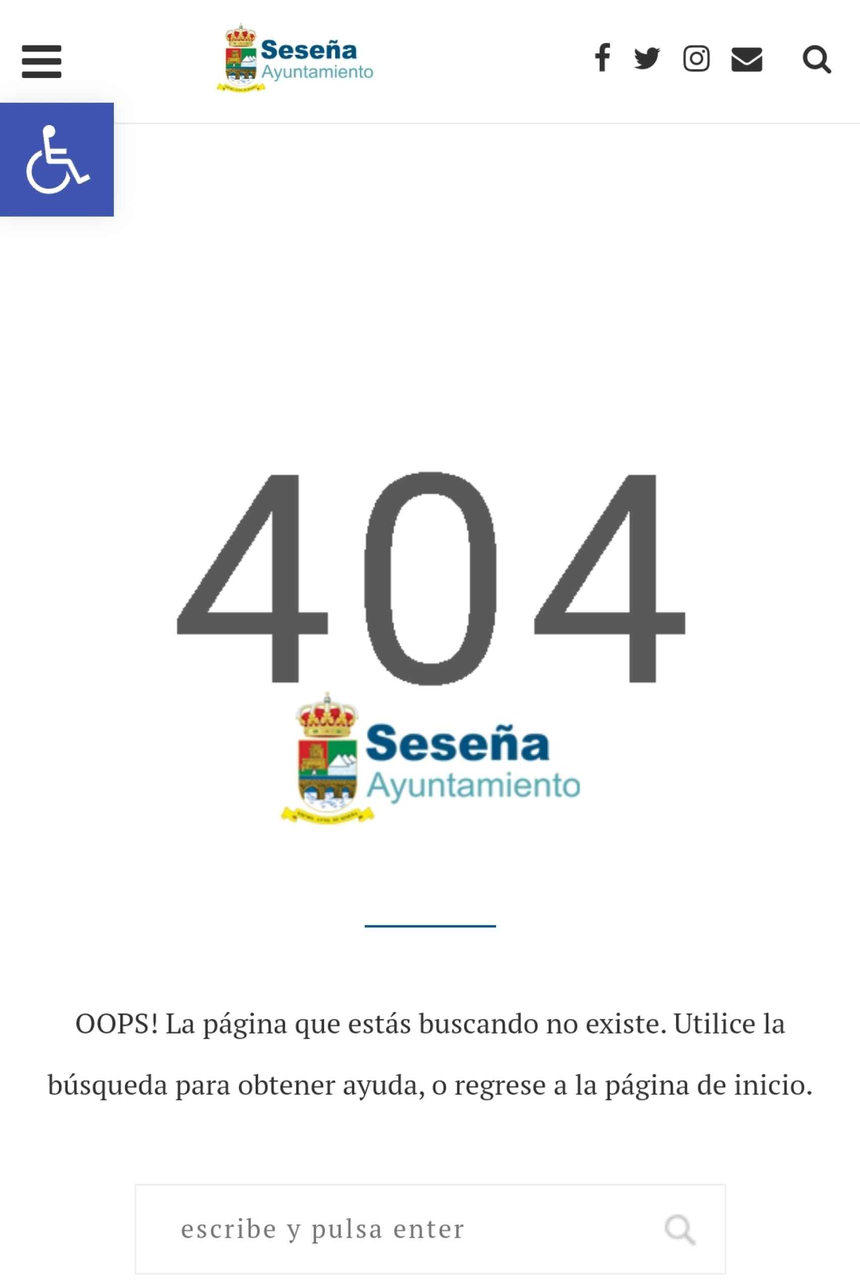 Error en la declaración en el portal de transparencia del Ayuntamiento de Seseña.