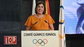 Marisol Casado, durante un acto del Comité Olímpico Español