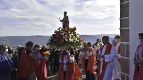 Imágenes de Santa Bárbara, la primera procesión en Bemposta (Portugal)