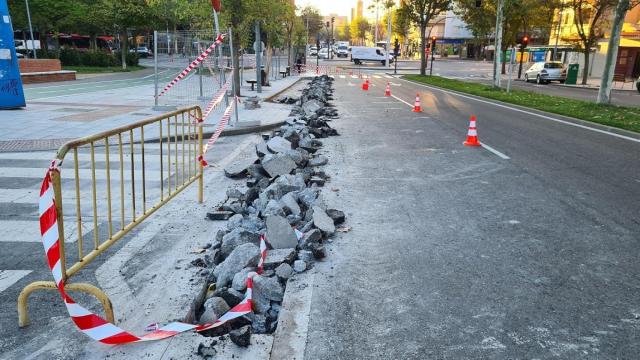 Obras de abastecimiento de agua en los barrios de Salamanca