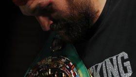 Tyson Fury, con el cinturón de campeón de los pesos pesados de la WBC